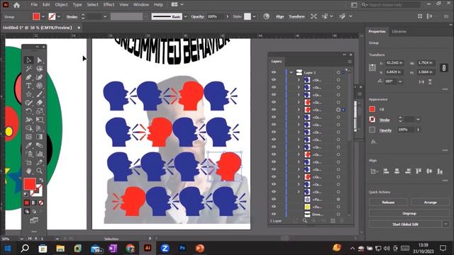 Illustrator Class-8 | Magic Wand Tool | Lasso Tool | Align & Distribute Horizontally or Vertically смотреть онлайн