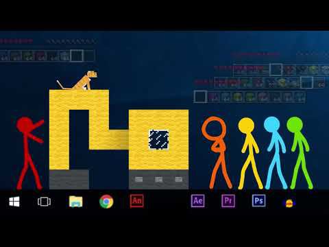Стикмены VS Minecraft 3 серия с моей озвучкой! смотреть онлайн