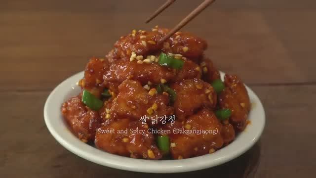 Сладкая и острая корейская курица :: Лучшие рецепты корейской курицы :: хрустящая курица