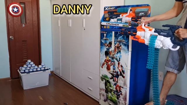 Test blaster: ZURU XSHOT EXCEL CRUSHER - Minigun toy cỡ nhẹ ✌ смотреть онлайн