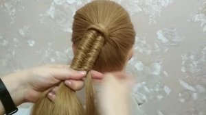 Модная прическа в школу. Как заплести красивые косички.