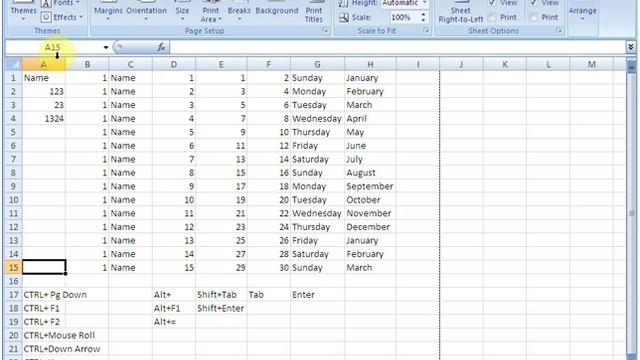 Introduction Excel 2007 Short Cuts Part2 in Urdu / Hindi смотреть онлайн