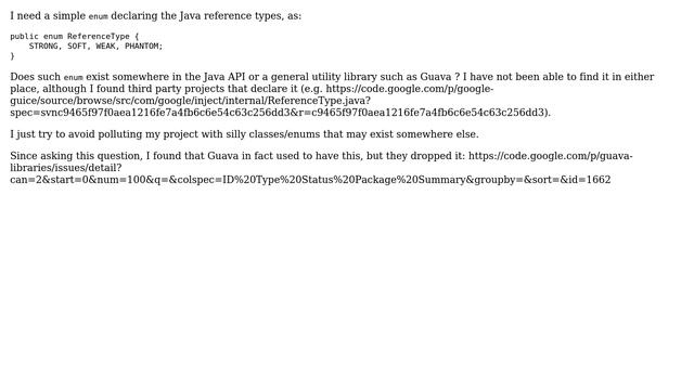 Software Engineering: enum for Java reference types смотреть онлайн