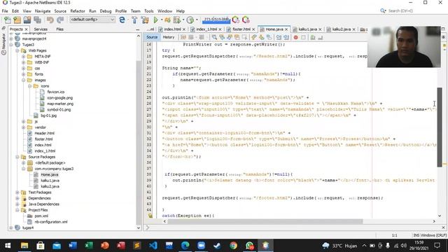 Kalkulator dengan menggunakan Template - Tugas Java Servlet смотреть онлайн