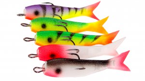 Как оснастить большую поролоновую рыбку.