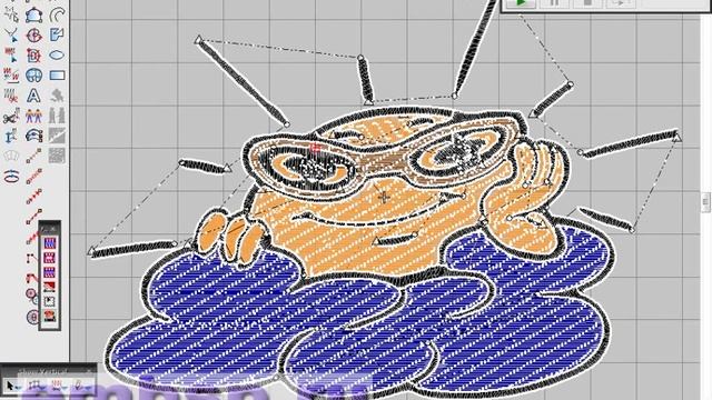 Wilcom EmbroideryStudio e4.2 уроки курсы Растровый рисунок в дизайн вышивки смотреть онлайн