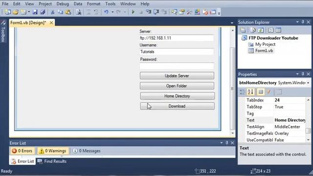 _Visual Basic Tutorial - 178 - FTP Downloader Part 1 Creating The GUI = BY ARMAN смотреть онлайн
