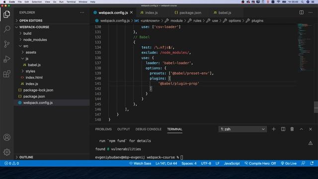 Webpack Babel, React, Typescript 20 смотреть онлайн