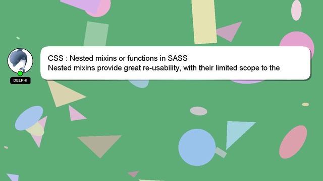 CSS : Nested mixins or functions in SASS смотреть онлайн
