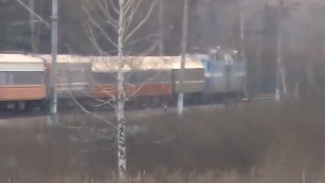 Электровоз ЧС7 с поездом Москва-Варшава смотреть онлайн