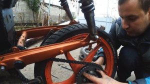 МОПЕД ДЕЛЬТА | Не стандартная ПОКРЫШКА НА МОПЕД