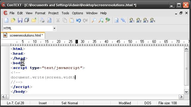 How To Display a User's Screen Resolution on your Web Page! смотреть онлайн