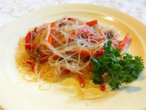 Фунчоза/ Салат Фунчоза по-корейски с овощами/ Вкусный простой салат