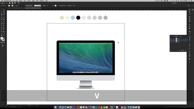 Create a Flat iMac Icon in Adobe Illustrator смотреть онлайн