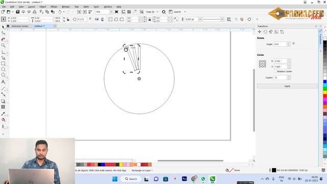 Class #7 Rotation and Transformation In CorelDraw - Hindi | CorelDraw Tutorials in Hindi | CorelDra смотреть онлайн