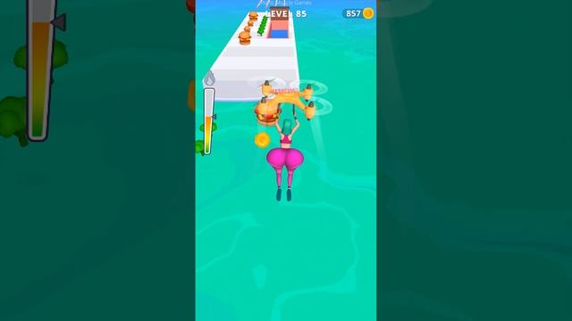 Twerk Race 3D - Running Game - iOS Android Gameplay Level 81-90 смотреть онлайн