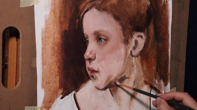 Portrait Painting Tutorial | The Best New Material to Paint With! #portraitpainting смотреть онлайн