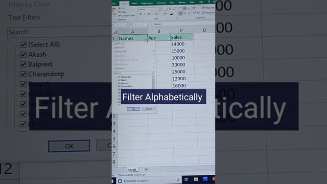 Excel Filter function trick subscribe for more. смотреть онлайн