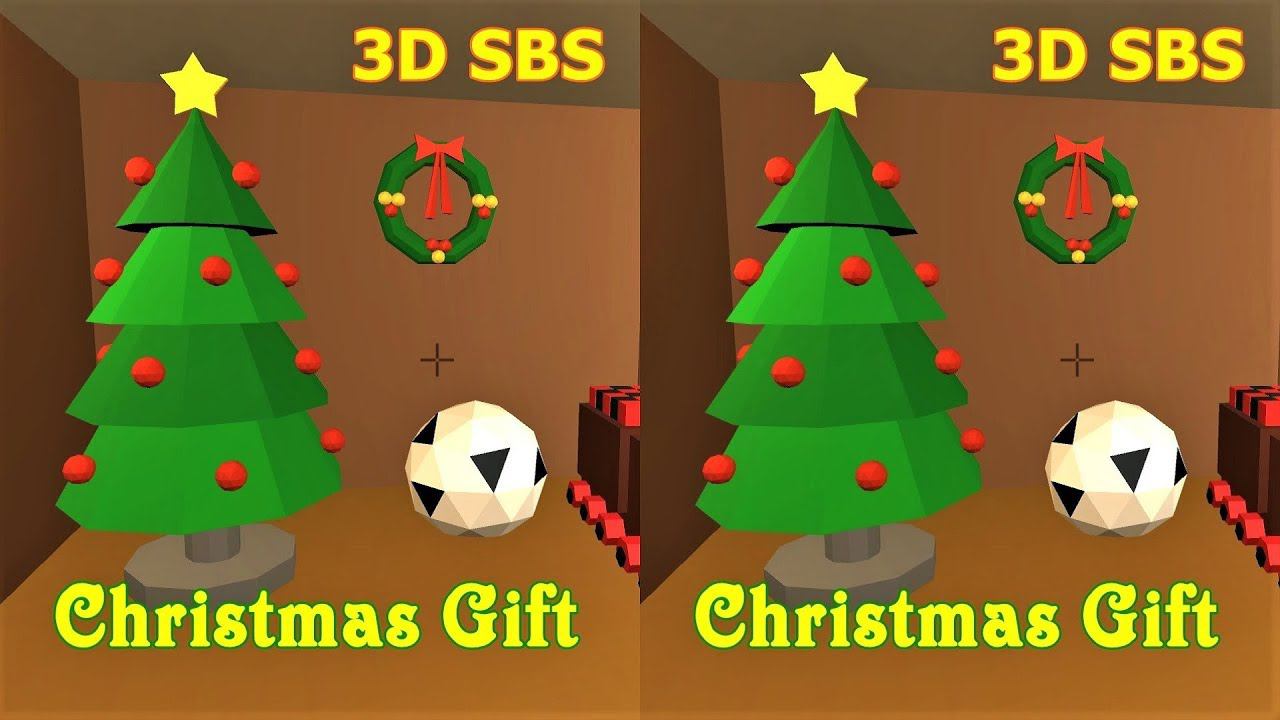 Christmas Gift 3D Video SBS VR Box Google Cardboard