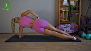 Табата тренировка в планке. Тренировка кора за 7 минут.