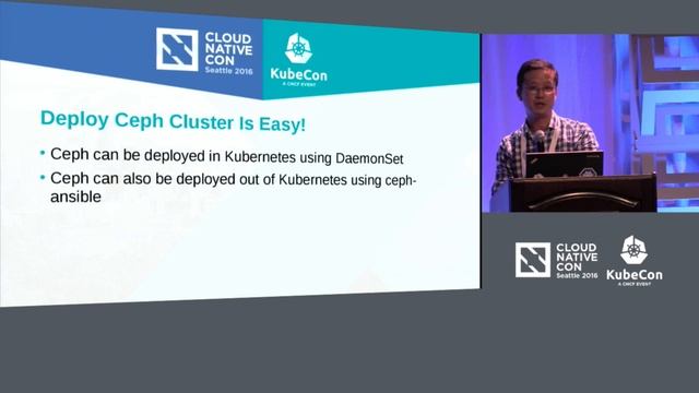 Lightning Talk - Kubernetes and Ceph Integration: From Deployment to Production by Huamin Chen смотреть онлайн