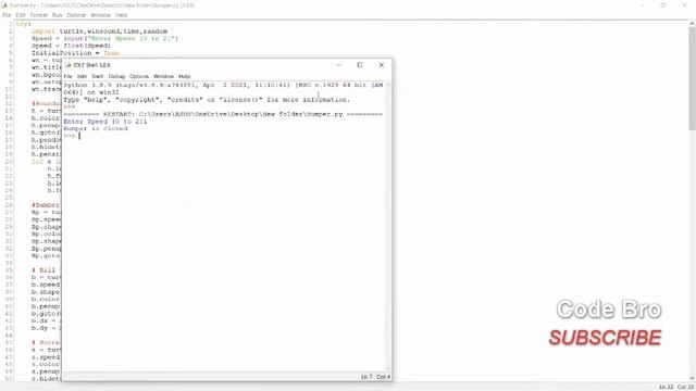 Bumper Game || Easy Python Project || Class 11 and Class 12 CBSE Python смотреть онлайн