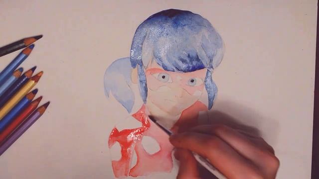 Как нарисовать Леди Баг и Супер кот акварелью, новые серии смотреть. Ladybug and Super Cat смотреть онлайн