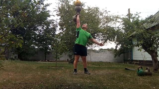 Жим .Три гири одной рукой 49.6 кг. смотреть онлайн