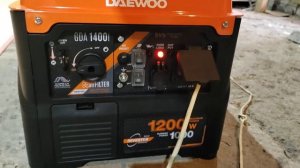 Работа генератора daewoo gda 1400i в эко режиме.