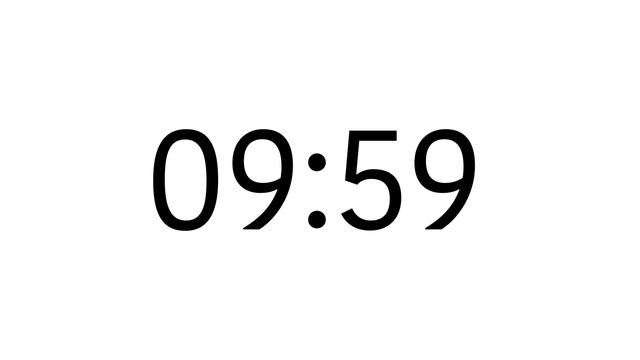20 Minutes Countdown Timer 4K (no Sound) - White