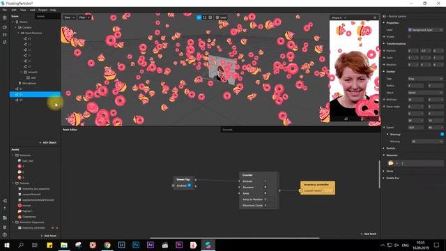 СМЕНА МАСКИ по ТАПУ ? /Spark AR SCREEN TAP / Маска в ИНСТАГРАМ смотреть онлайн