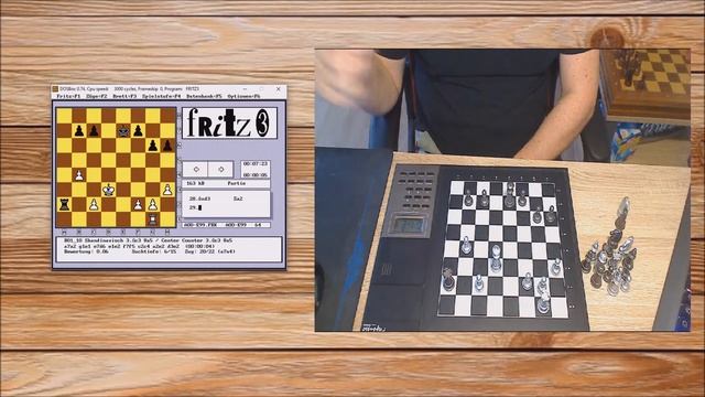 Mephisto Master Chess vs. Fritz 3 468ziger slow смотреть онлайн