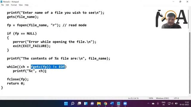 Code In C | C Program for Reading any File from Disk | Programming In C смотреть онлайн