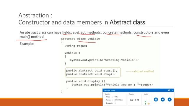 Abstract Classes - Java смотреть онлайн