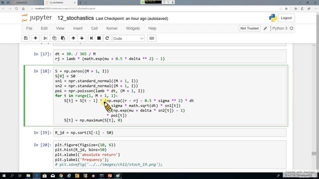 Python for Finance 43. Stochastics-9: 風險值與信用評估調整 (recorded on 20190725) смотреть онлайн