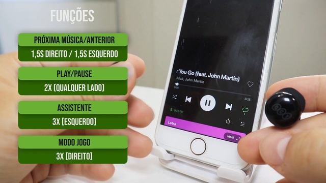 SEM GASTAR MUITO! Fone Bluetooth BARATO e de QUALIDADE! QCY T17 TWS смотреть онлайн
