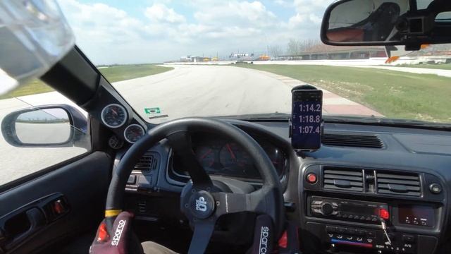 Honda Civic EK B18 Dracon Track session смотреть онлайн