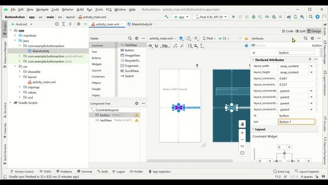 Android Studio: Display Text On Button Click. KOTLIN Based. смотреть онлайн