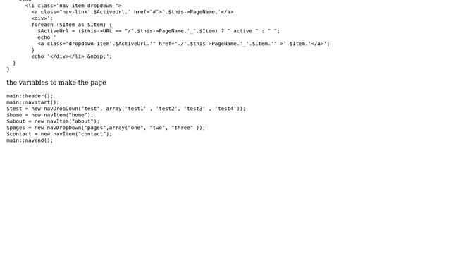 Code Review: Makes a navbar for a website with object oriented php смотреть онлайн
