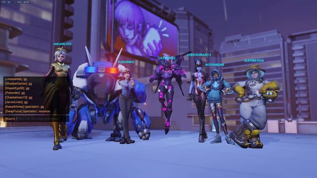 OVERWATCH BOYS VS GIRLS LOW GRAVITY CUSTOM GAME!! смотреть онлайн