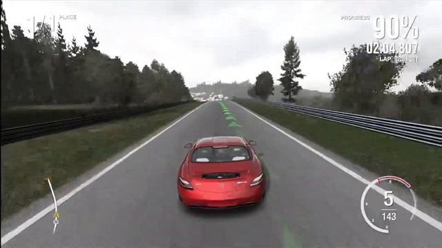Forza Motorsport 4 - 2011 Mercedes Benz SLS AMG Nurburgring смотреть онлайн