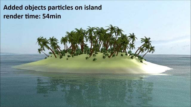 Island scene created in Blnder смотреть онлайн