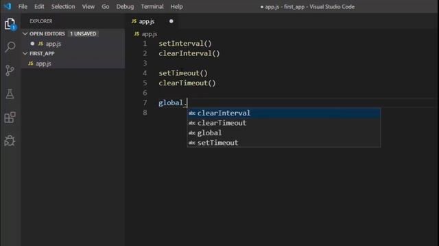 5. Global Variables - Node Js смотреть онлайн