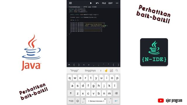Membuat Program Java Volume Balok di Android | Java N-Ide смотреть онлайн