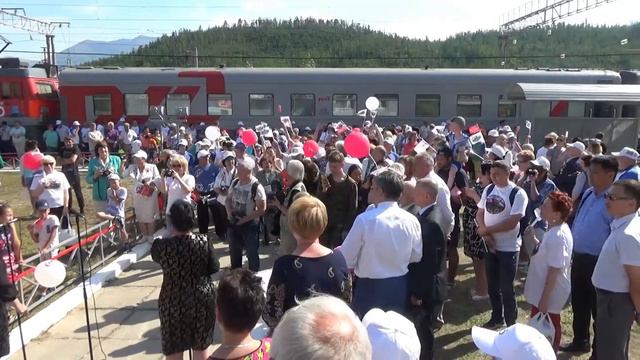 6 Эстафетный поезд "Иркутск - Тында" Станция Окусикан смотреть онлайн