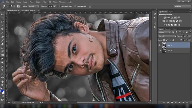 Photo Editing With Awesome Bokeh Effect | Photoshop cc смотреть онлайн
