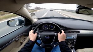 Volvo S80 II 2.4 D5 205HP Manual (2010) POV Test Drive & Acceleration 0-100 | 4K #175