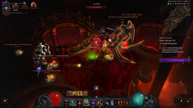Diablo III Season 17 week 1 GR 106 LoN Thorns Necromancer Boss kill смотреть онлайн