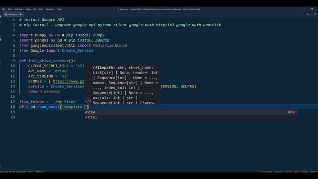 Upload Files To Google Drive With File Info Stored In Excel Using Python And Google Drive API смотреть онлайн
