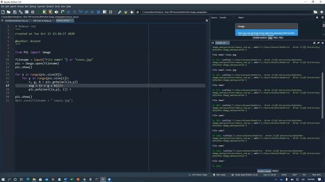 Python images: color negatives, converting color to sepia смотреть онлайн